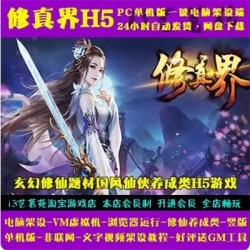 修真界H5一键端VM虚拟机电脑架设PC网页游戏单机非联网