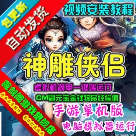 2D网游单机神雕侠侣单机版回合制电脑模拟器运行GM刷元宝...